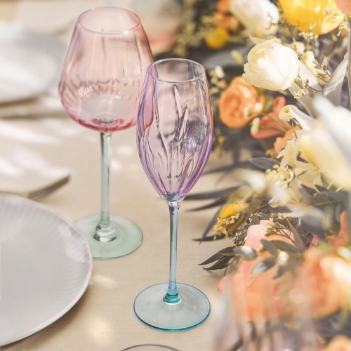 Taurių šampanui rinkinys Luminarc SWIRLY SPRING, 210 ml, 4 vnt.