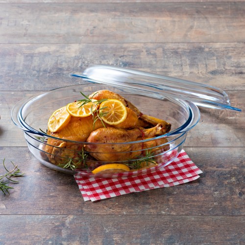 Indas su dangčiu 3l + 1l SLOWCOOK ovalus
