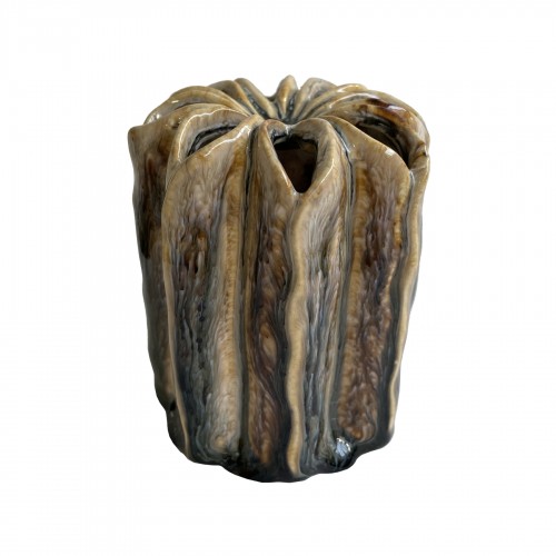 Vaza Shishi Cylinder, rudos sp., 15 cm