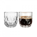 Espresso stiklinių rinkinys Leonardo GOCCE, lašelio raštas, 2 vnt., 60 ml