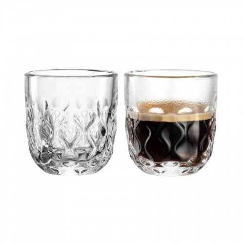 Espresso stiklinių rinkinys Leonardo GOCCE, dviejų lašelių raštas, 2 vnt., 60 ml