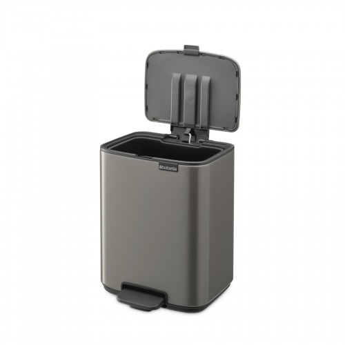 Šiukšlių dėžė Brabantia Bo, platininės sp., 7 L