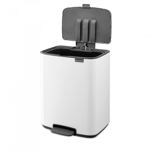 Šiukšlių dėžė Brabantia Bo, baltos sp., 12 L