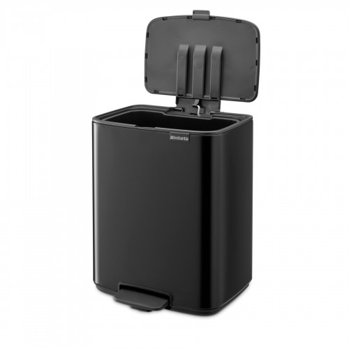 Šiukšlių dėžė Brabantia Bo, juodos sp., 12 L