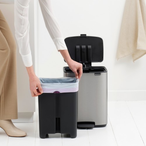 Šiukšlių dėžė Brabantia Bo, sidabrinės sp., 12 L