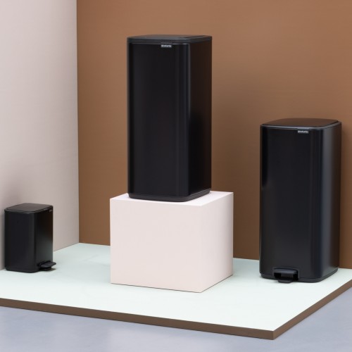 Šiukšlių dėžė Brabantia Bo Touch, juodos sp., 30 L
