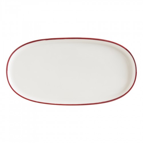 Lėkštė ovali Bonna LINEA BURGUNDY, 30 cm