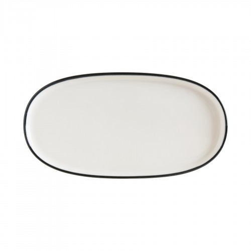 Lėkštė ovali Bonna LINEA BLACK, 25 cm