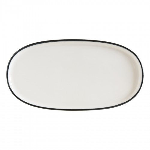 Lėkštė ovali Bonna LINEA BLACK, 30 cm