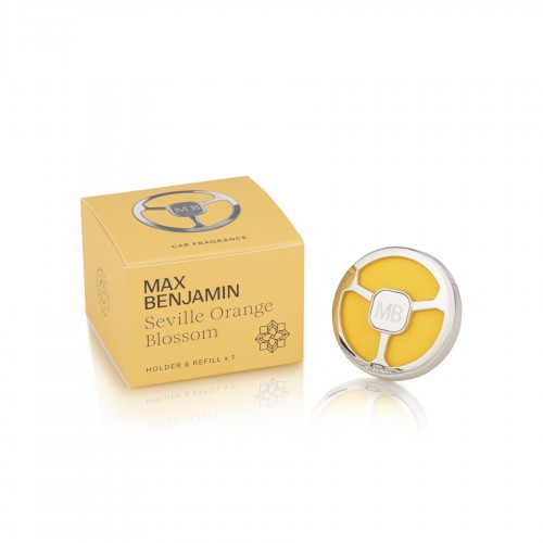 Automobilio kvapas su laikikliu Max Benjamin SEVILLE ORANGE BLOSSOM *