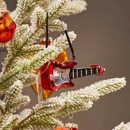 Kalėdinis žaislas gitara, 12,5 cm