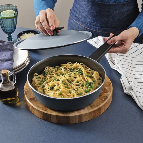Indukcinė, gili keptuvė su dangčiu Tramontina SPEZIA BLUE, 24 cm