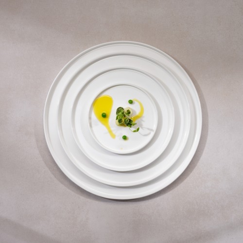 Lėkštė Asa OCO aukštais baltais kraštais, 8,5 cm