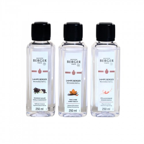 Kvapų lempos papildymo rink. Maison Berger ROSALIE,  3 x 250 ml