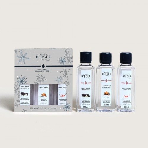 Kvapų lempos papildymo rink. Maison Berger ROSALIE,  3 x 250 ml