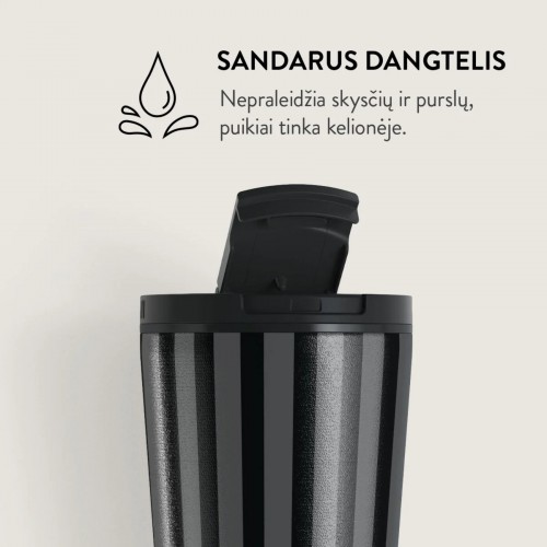 Puodelis kavai + dangt. Burga Nightfall, 500 ml