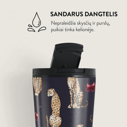 Puodelis kavai + dangt. Burga Cougar, 500 ml