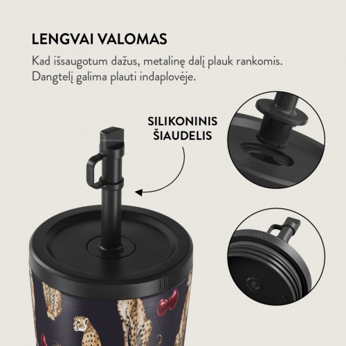 Puodelis kavai + dangt. Burga Cougar, 500 ml