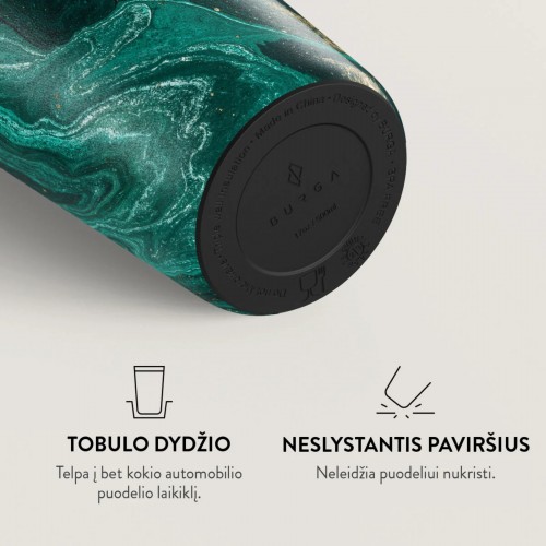 Puodelis kavai + dangt. Burga Emerald Pool, 500 ml