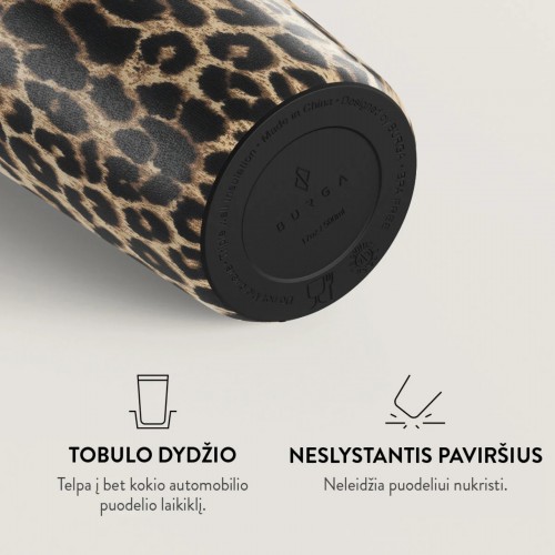 Puodelis kavai + dangt. Burga Player, 500 ml
