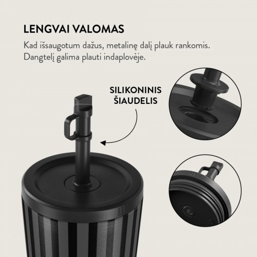 Puodelis kavai + dangt. Burga Nightfall, 500 ml