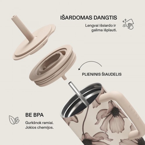 Kelioninis puodelis Burga Barely Yours, 1,2 l