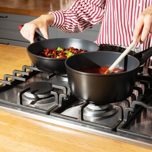 Puodas ilga rankena, su dangčiu Pyrex OPTIMA +, 20 cm