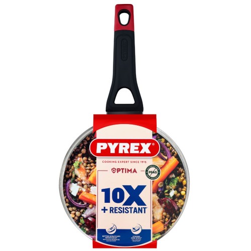 Puodas ilga rankena, su dangčiu Pyrex OPTIMA +, 20 cm