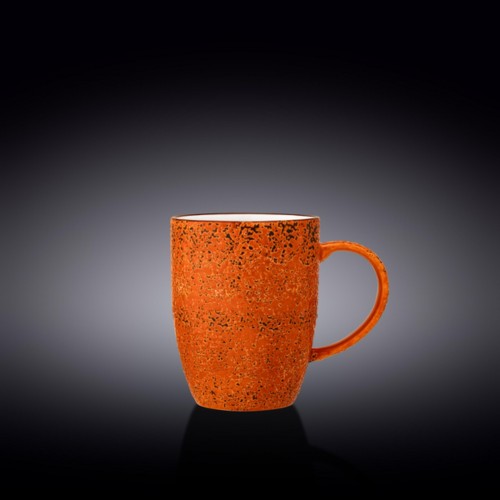 Puodelis Wilmax SPLASH, oranžinės sp., 460 ml