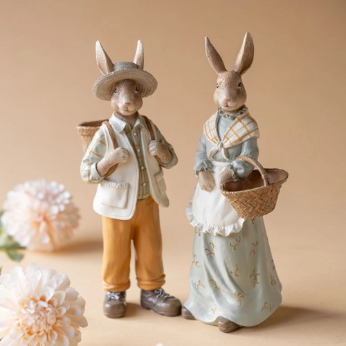 Dekoracija A Lot Rabbit Couple Excursion, 1 vnt., 31 cm
