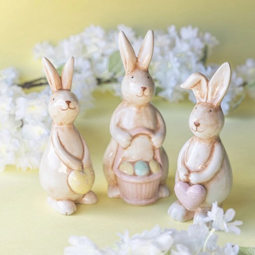 Dekoracija A Lot Rabbits Heart, 1 vnt., 18 cm