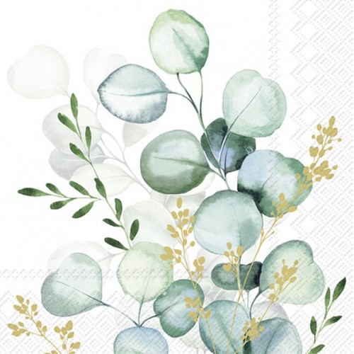Servetėlės IHR EUCALYPTUS BOUQUET, 25 x 25 cm
