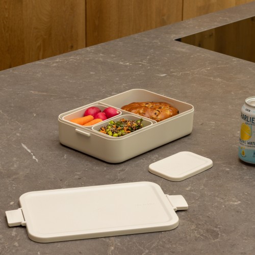 Pietų dėžutė Brabantia MAKE & TAKE BENTO, su skyreliais, smėlio sp., didelė
