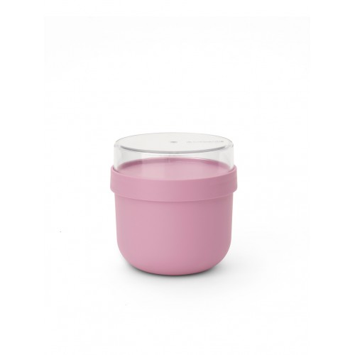 Pusryčių indelis Brabantia MAKE & TAKE, rožinės sp., 0,5 L