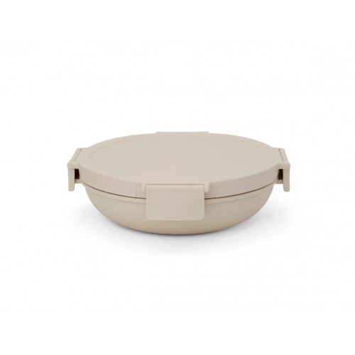 Pietų dėžutė apvali Brabantia MAKE & TAKE, smėlio sp., 1L