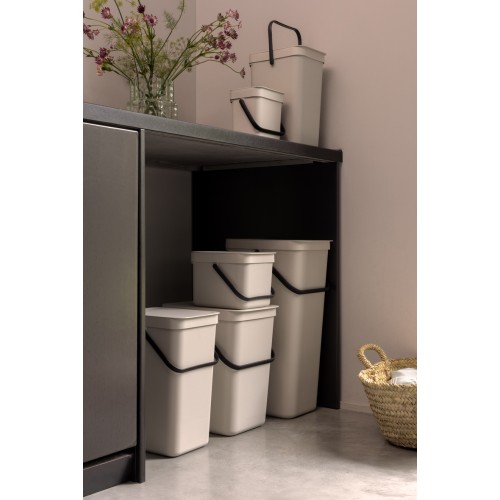 Šiukšlių dėžė Brabantia SORT & GO, smėlio sp., 25 L