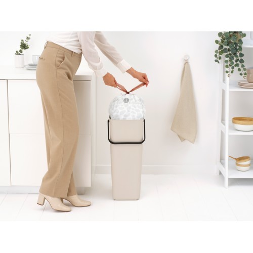 Šiukšlių dėžė Brabantia SORT & GO, smėlio sp., 40 L