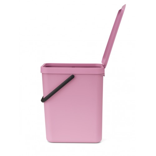 Šiukšlių dėžė Brabantia SORT & GO, rožinės sp., 25 L