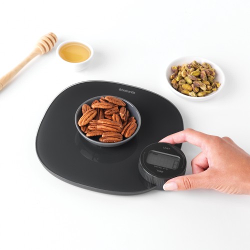 Virtuvinės svarstyklės Brabantia TASTY+, tamsiai pilkos sp.