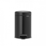 Juoda metalinė šiukšlių dėžė Brabantia NEWICON, 3 l