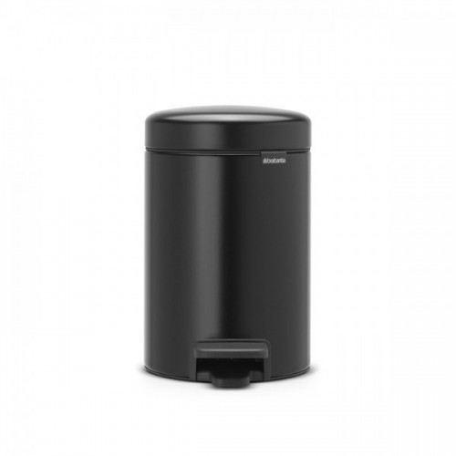 Juoda metalinė šiukšlių dėžė Brabantia NEWICON, 3 l